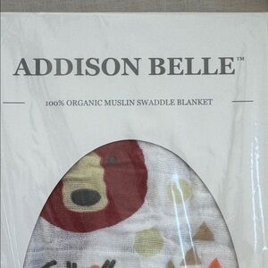 Addison Belle Organic Muslin Swaddle Blanket